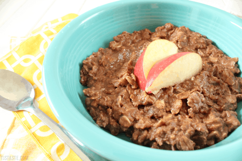 Healthy Carb No Bake Cookie Breakfast Oatmeal