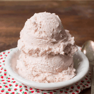 Homemade Strawberry Ice Cream Recipe with Ricotta