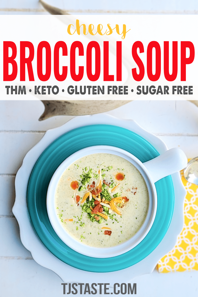 Cheesy Broccoli Soup • THM • Keto • Low Carb