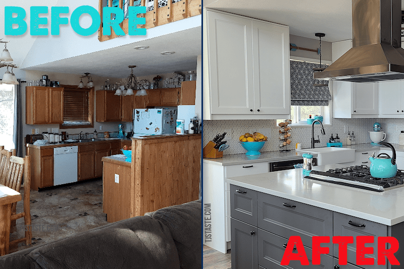 Before and After Ikea Small Kitchen Remodel