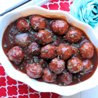 Grape and Barbecue Meatballs