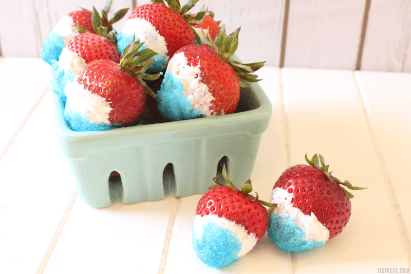 Red, White, and Blue Strawberries