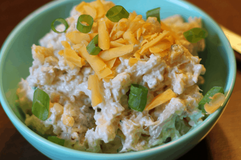 Bacon & Ranch Cauliflower Salad