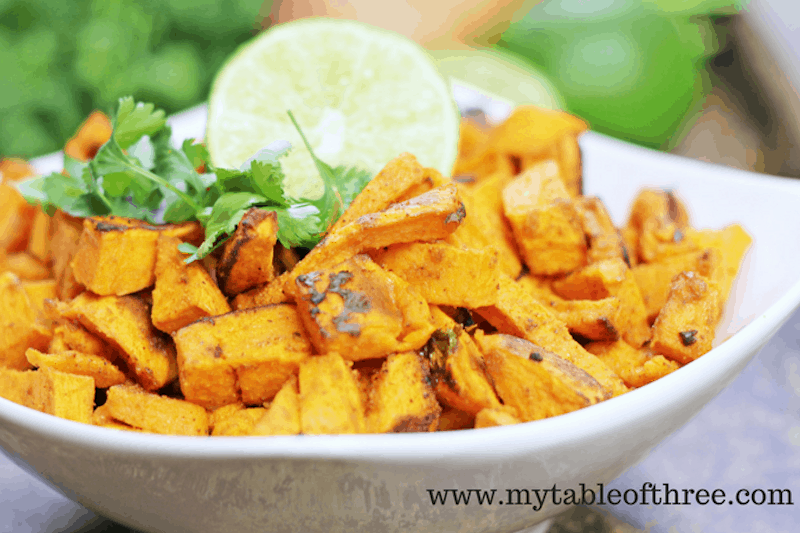 Cilantro Lime Sweet Potatoes