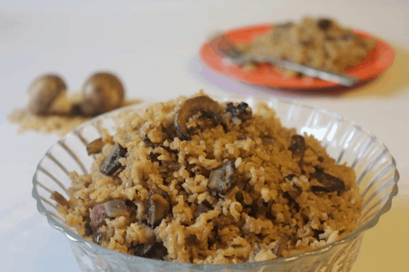 Mushroom Brown Rice