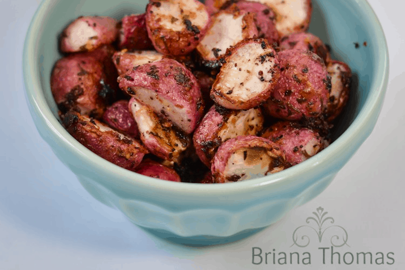 Roasted Ranch Radishes