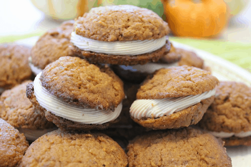 Pumpkin Pecan Cream Cookies from My Fling with Food