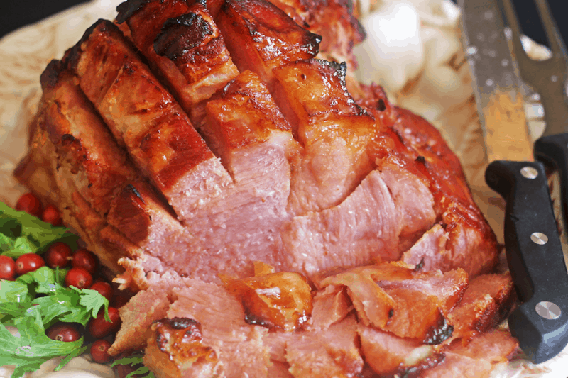 Brown Sugar Rosemary Glazed Ham