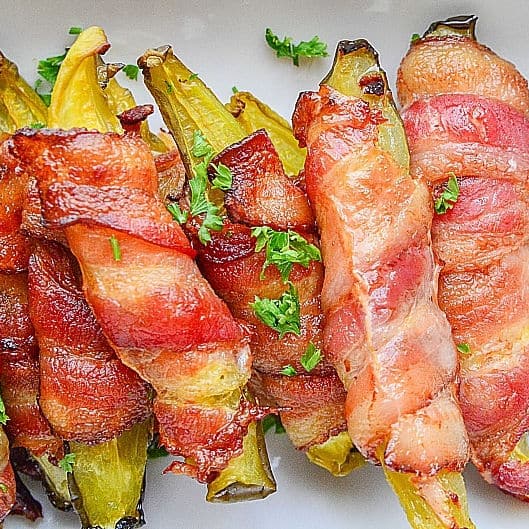 Bacon Wrapped Pickles
