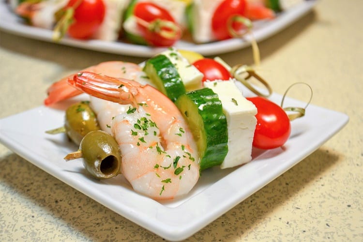 Greek Shrimp Skewers