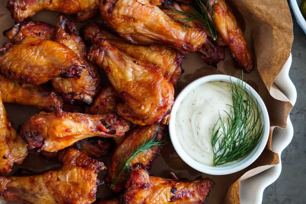 DILL PICKLE SMOKED CHICKEN WINGS