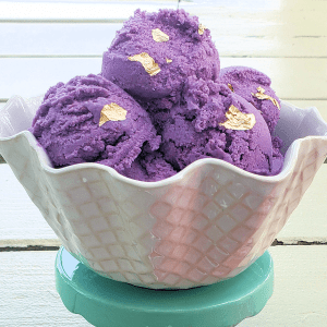 Healthy Carb Ube Ice Cream